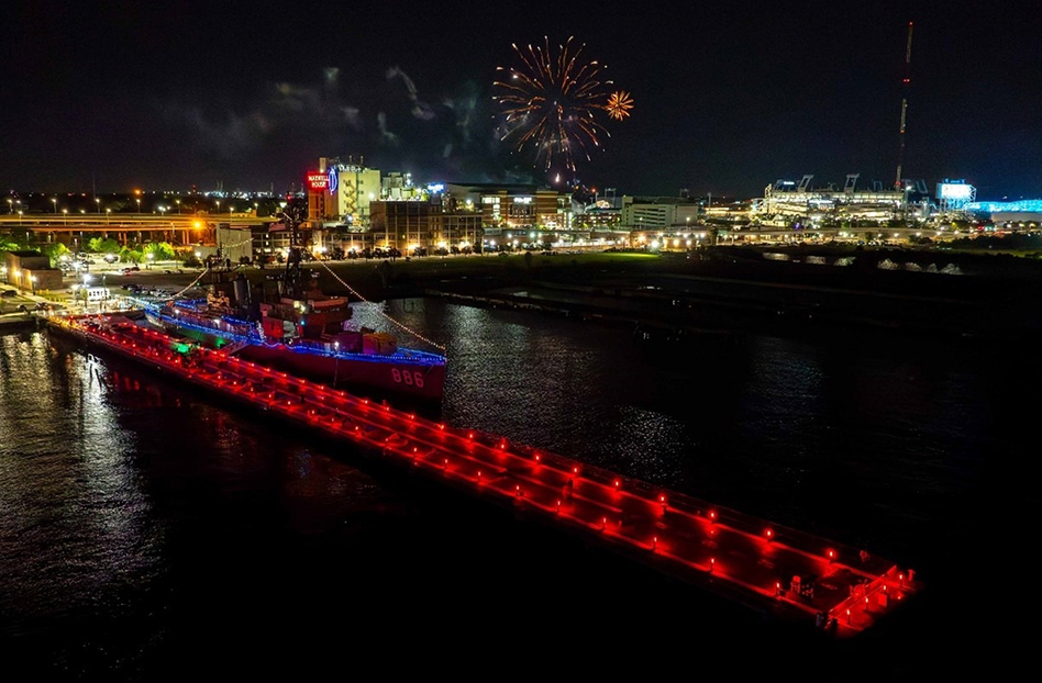 The-WardRoom-June-2024-Figure-13-The-Navy-Pier-and-Orleck-all-lit-up The Navy Pier and Orleck all lit up