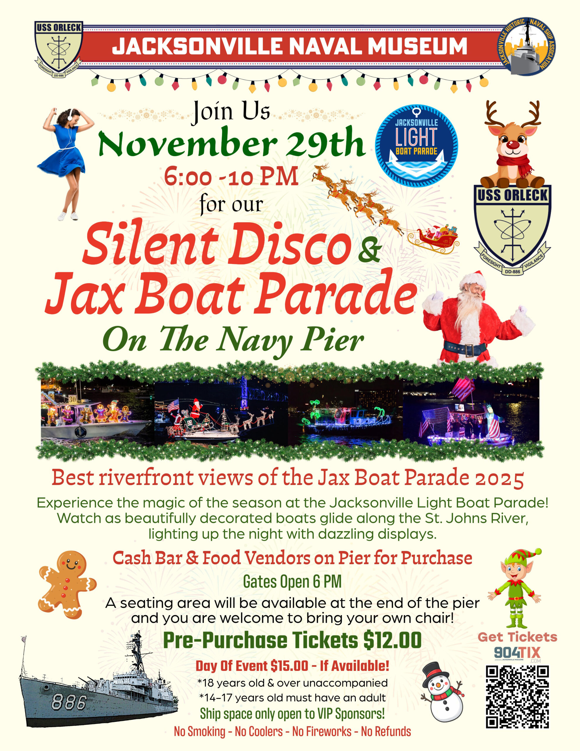 USS Orleck Silent Disco And Jax Boat Parade 2025 Scaled