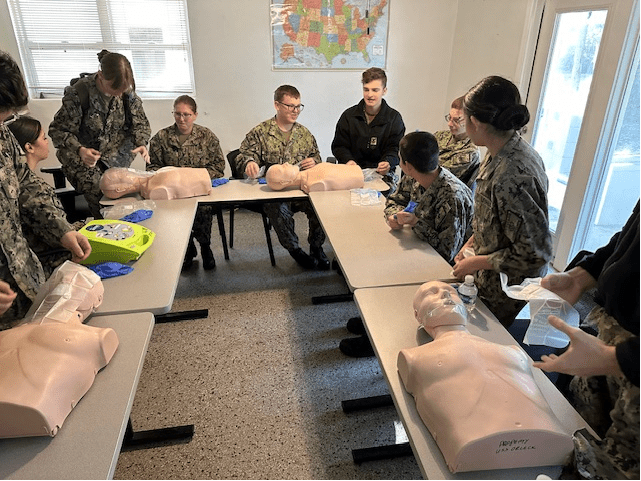 The-WardRoom-June-2024-Figure-21-Mayport-Sea-Cadets-in-First-Aid-CPR-Training Mayport Sea Cadets in First Aid/CPR Training