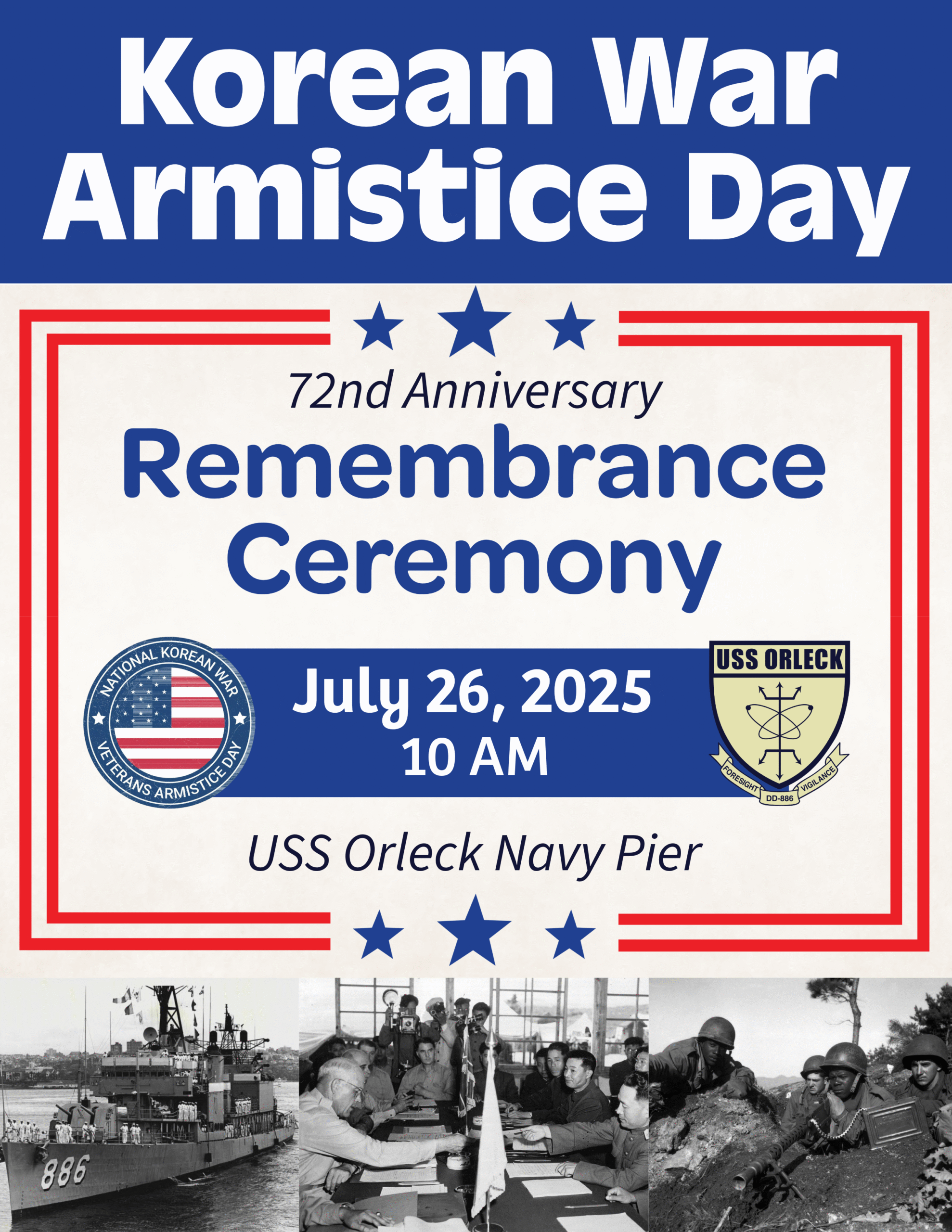 USS Orleck Korean War Ceremony 2025 Scaled