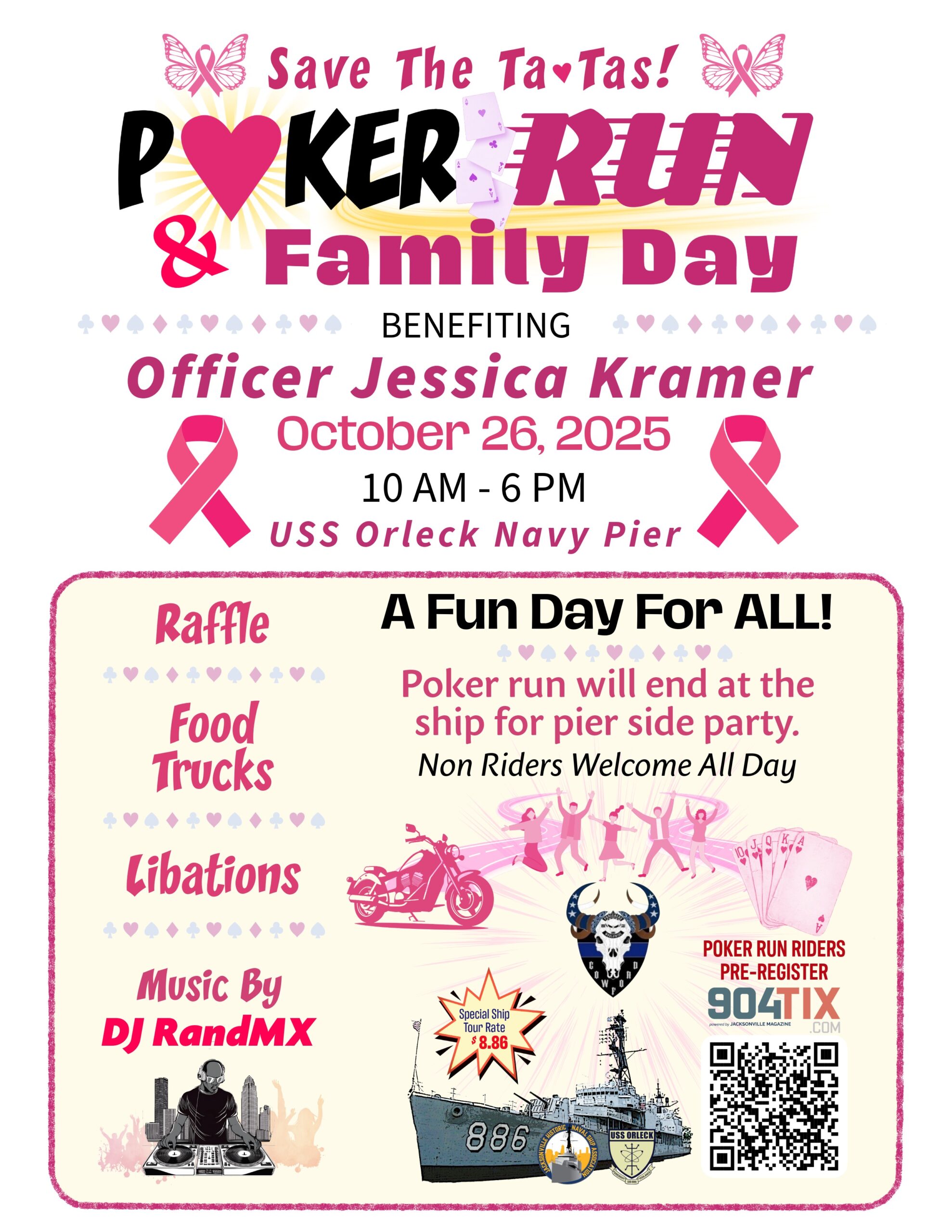 USS Orleck Save The TaTas Poker Run Fun Day Scaled