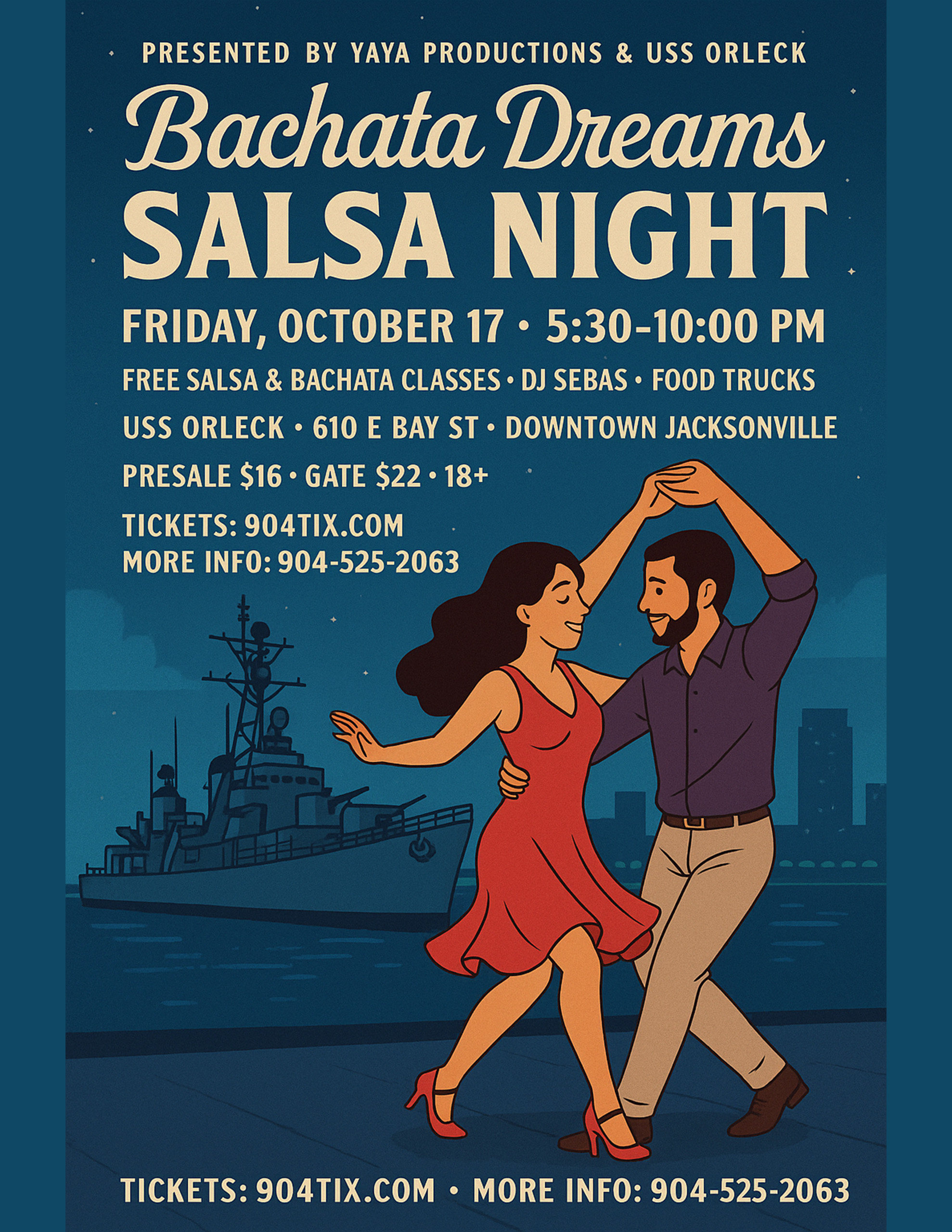Bachata Dreams Salsa Night On The USS Orleck