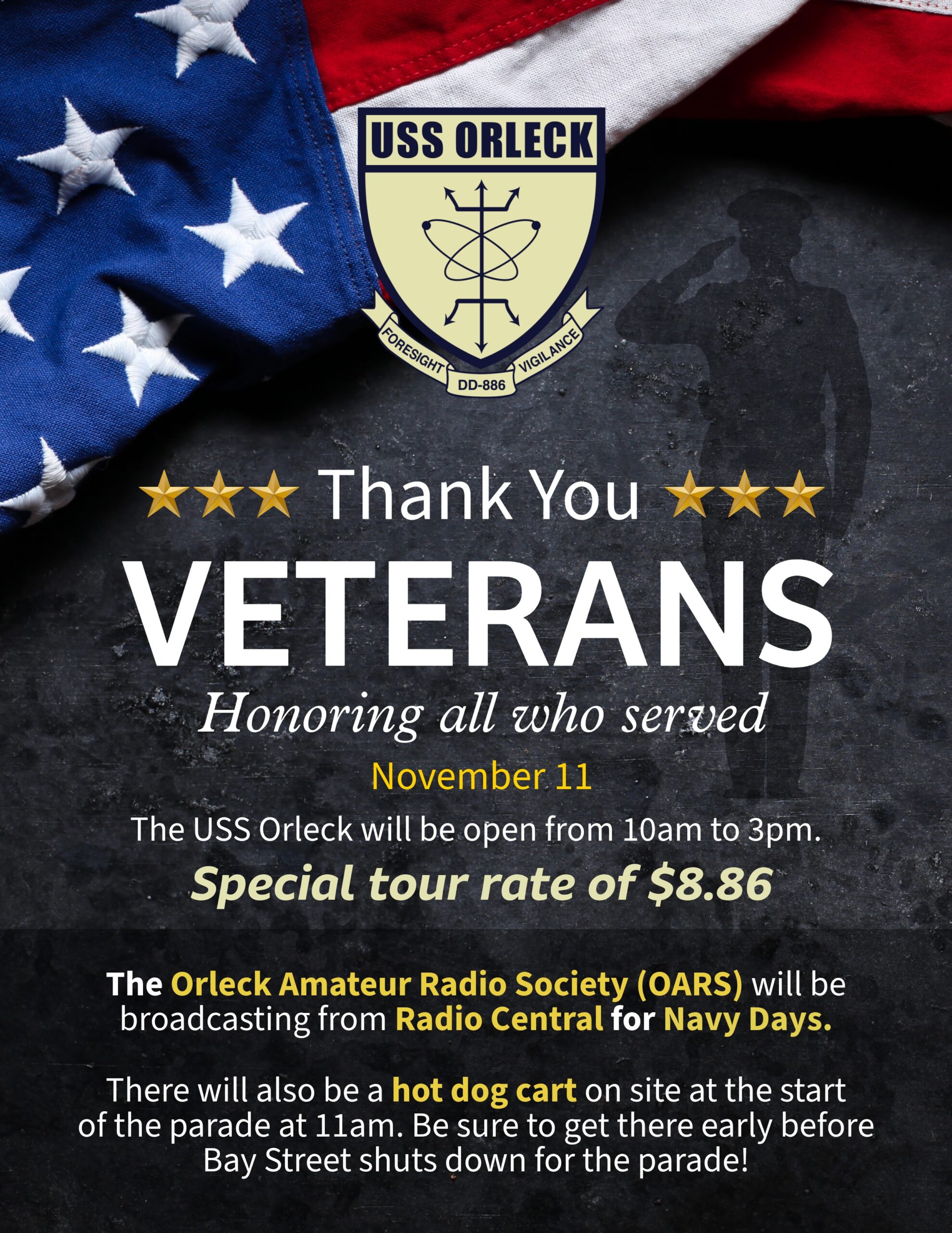 USS Orleck Veterans Day 2025 Scaled