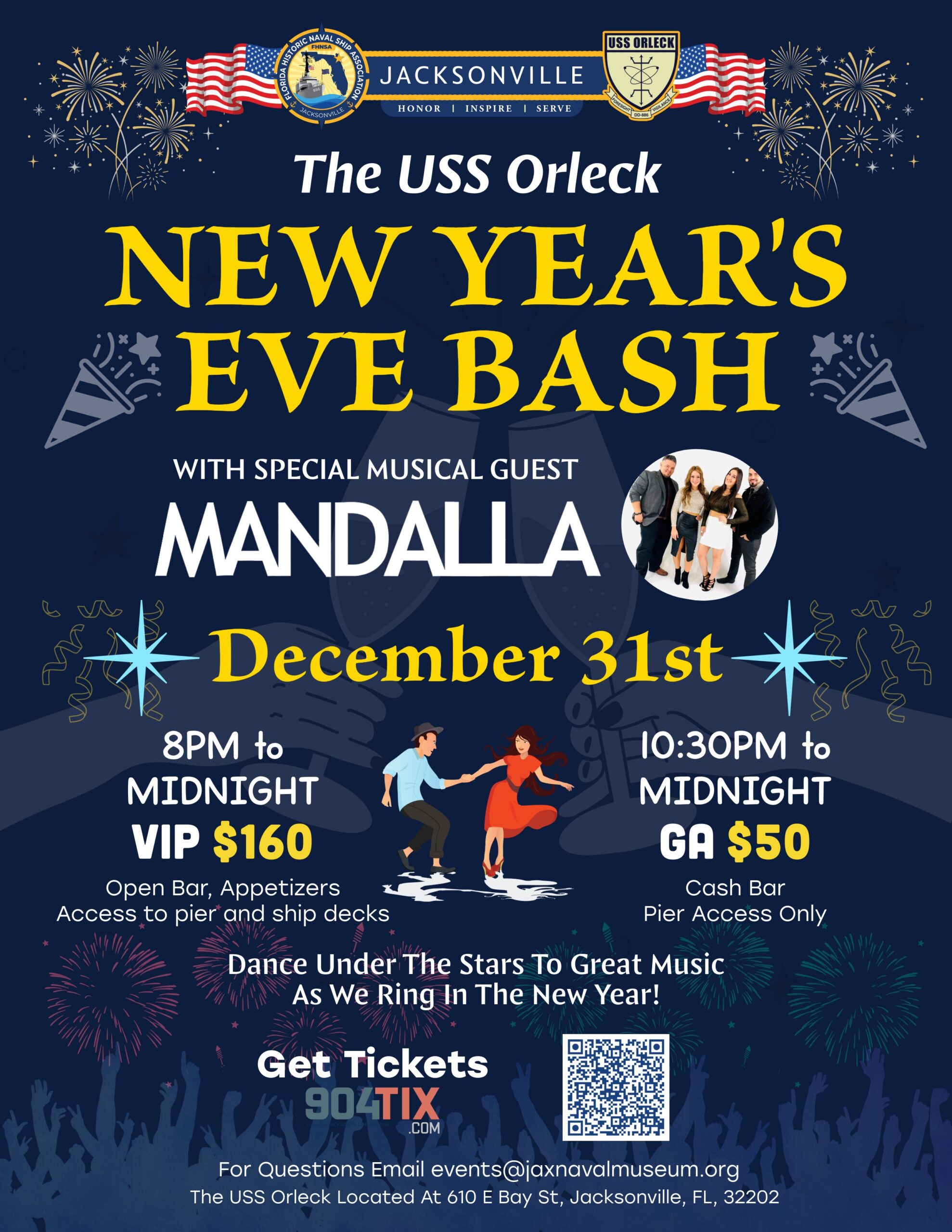 USS Orleck New Years Eve 2025 Scaled