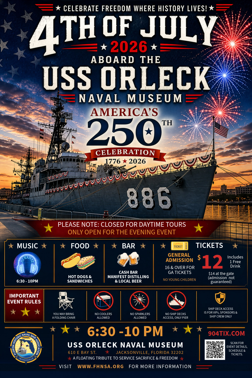 USS Orleck 4th Of July 250th American Celebration