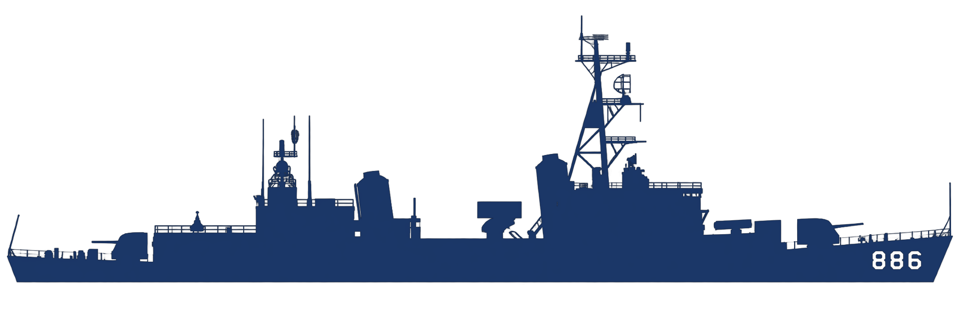 USS Orleck Sillhouette